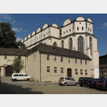 Halle  (Saale)  Dom. Halles turmloser Dom war ursprnglich die Klosterkirche eines Dominikanerklosters, die im Jahre 1523 als Dom geweiht wurde. Der siebzehnjhrige Hndel war hier ein Jahr auf Probe 1702/03 als Organist beschftigt.