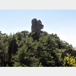 Der als Brenkopf benannte Felsen im  Naturpark  Montpellier-le-Vieux. Als  Edouard Martel im Jahre 1885 den Felsen whren seiner kartographischen Arbeiten Namen gab, war der Br in diesem Gebiet schon lngst ausgestorben.