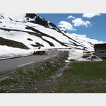 Auffahrt zum Col de Tumalei, leider im Juni wegen Schnee gespert, D918, Nationalpark Pyrenen, 65120 Barges, Frankreich