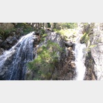 Der Wasserfall in Trins, zur Zeit mit wenig Wasser.