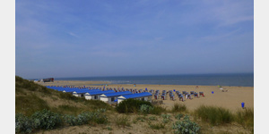 Der Strand in Katwijk aan Zee, schnell fulufig vom Campingplatz zu erreichen