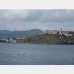 Blick auf die Insel Elba, Hafeneinfahrt Portoferraio