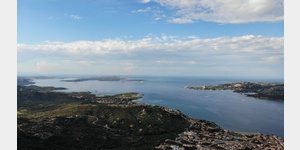 Blick ber Palau Richtung Maddalena und Korsika