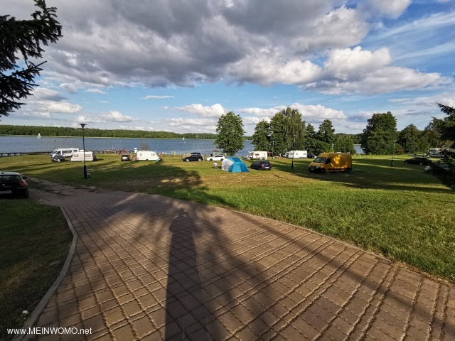 Camping site right on the lake