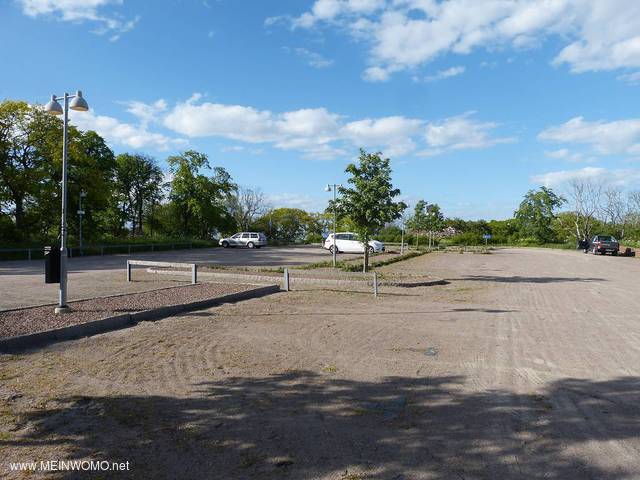 bernachtungsparkplatz an der Schlossruine Borgholm