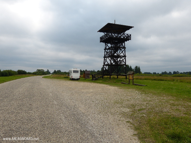  Observation tower, parking, dry toilets