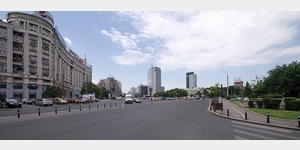 Der Siegesplatz (Piata Victoriei), links im Bild das Victoria Businesscenter
