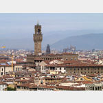 Palazzo Vecchio vom Piazzale Michelangelo aus gesehen