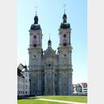 Stiftskirche St.Gallen Aussenansicht Chor (Ostfassade) @Entwurf von Johann Michael Beer