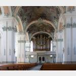 St.Gallen Stiftskirche Innenraum, Blick nach hinten