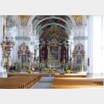 Stiftskirche St.Gallen Innenraum, Blick nach vorn