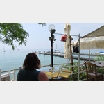 Bar - Pizzeria "Torre al Casello" - Blick auf den Gardasee