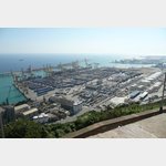 Blick vom Montjuic auf den neuen Hafen, Cam del Mar, 08038 Barcelona, Spanien