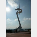 Sendemast von Calatrava, Carrer de Pierre de Coubertin, 08038 Barcelona, Spanien