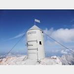 Gipfeltonne auf Sloweniens hchstem Berg, dem Triglav mit 2864 m im gleichnamigen Nationalpark