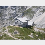 Alpine Berghtte Pogacnikov Dom im Triglav Nationalpark (Julische Alpen) - Slowenien
