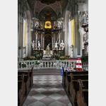 kath. Kirche St Gangolf in Amorbach mit barockem Innenraum