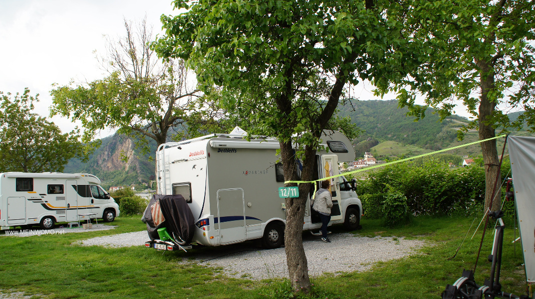 Wachau Camping Rossatz parkeerplaats