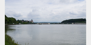 Donaukraftwerk bei Persenbeug mit Schlo Persenbeug