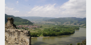 Blick von Ruine Drnstein Donautal aufwrts
