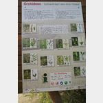 Tafel Beschreibung Naturschutzgebiet und bersicht Orchideen