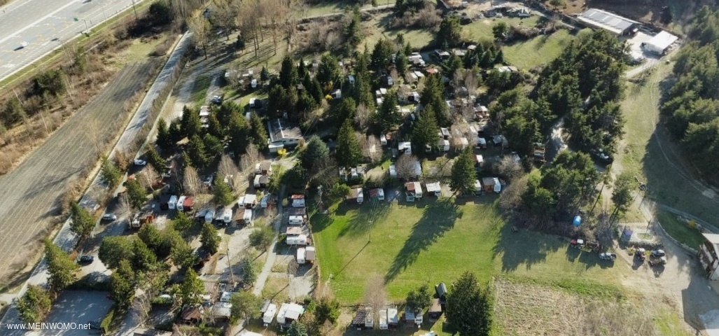 campsite from above 
