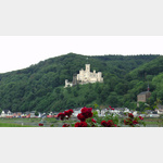 Schloss Stolzenfels aus Richtung Lahnmndung gesehen