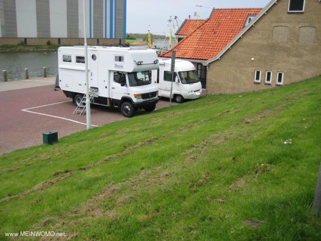 Stellplatz in Makkum, Holland