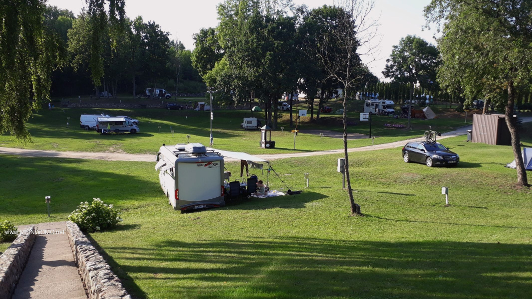 Spacious campsite meadow, free choice of pitches