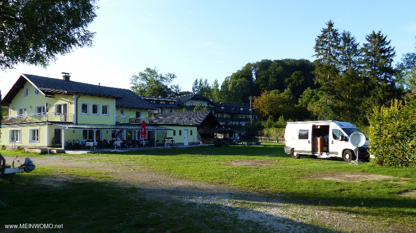 Mooie ligging van de camping aan de Traunsee