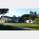Schne Lage des Campings am Traunsee