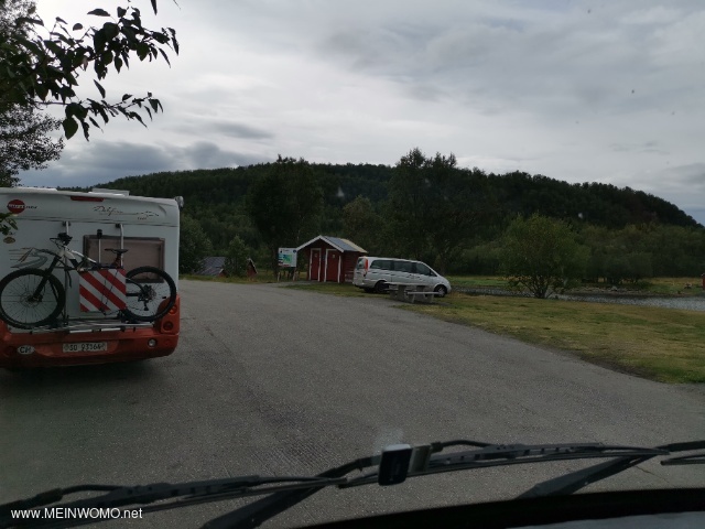 Parkeringsplats Sreisa Norge 