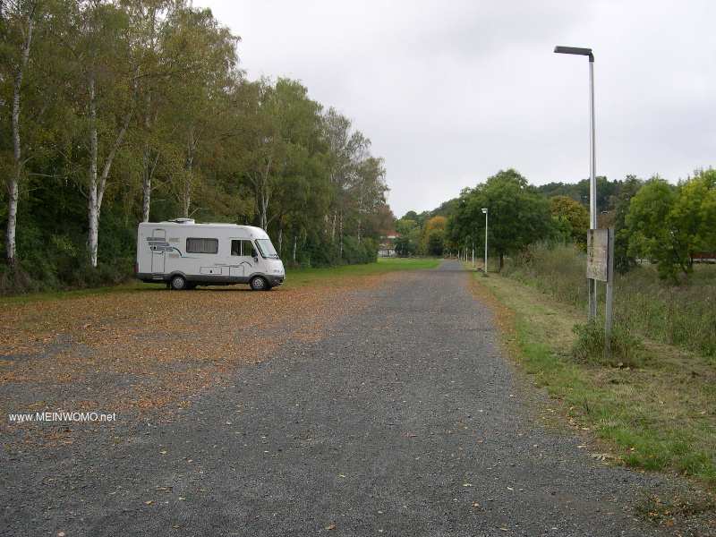  The parking space seen from the driveway