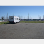 Parkplatz zur Stadtbesichtigung am Hafen Kerteminde