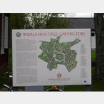 Orientierungplan von Gammelstad-Kyrkstad, in den Husern der Kyrkstad haben die Kirchenbesucher gewohnt wenn sie ein oder mehrmals im Jahr zur weit entfernten Kirche gefahren sind