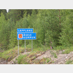 In Lappland angekommen auf dem Weg zum Vildmarksvegen nach Vilhelmina