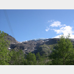 Von der RV17 sieht man mehrere Auslufer des Gletschers