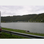 Der Rhein vor unserem Wohnmobil, wir haben lange am Rhein gesessen
