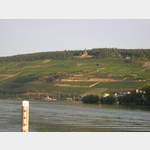 Blick ber den Rhein zum Niederwalddenkmal