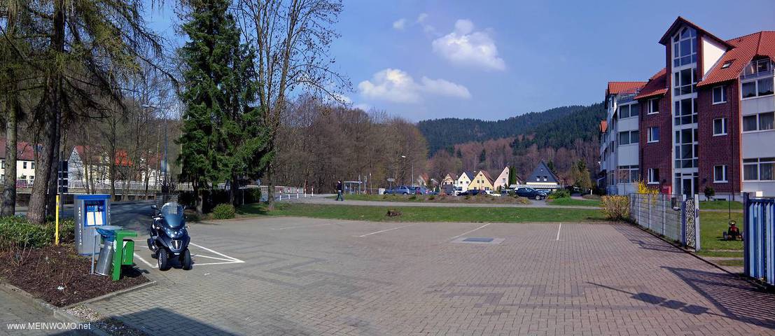 Stellplatz im Masttal am Freizeit- und Erlebnisbad Vitamar.