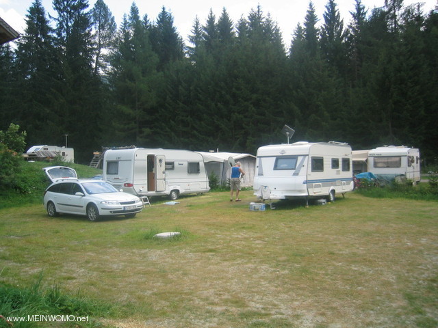  At the campsite
