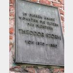 Husum Wohnhaus Storm 1820-1880 Tafel
