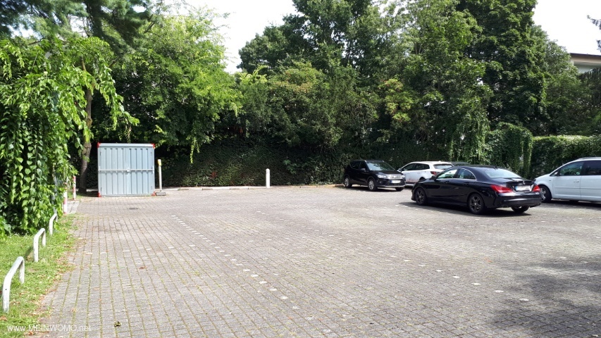  The car park . . you can use the lines to estimate the narrowness. .   