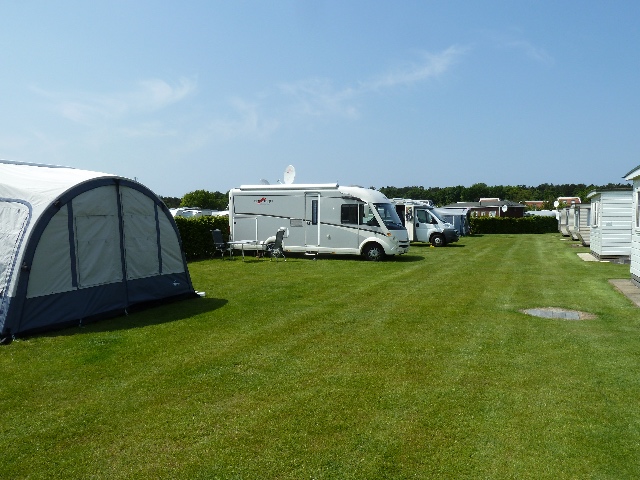  The spacious pitches