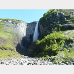 Der Vettisfossen, Nordeuropas hchster Wasserfall.