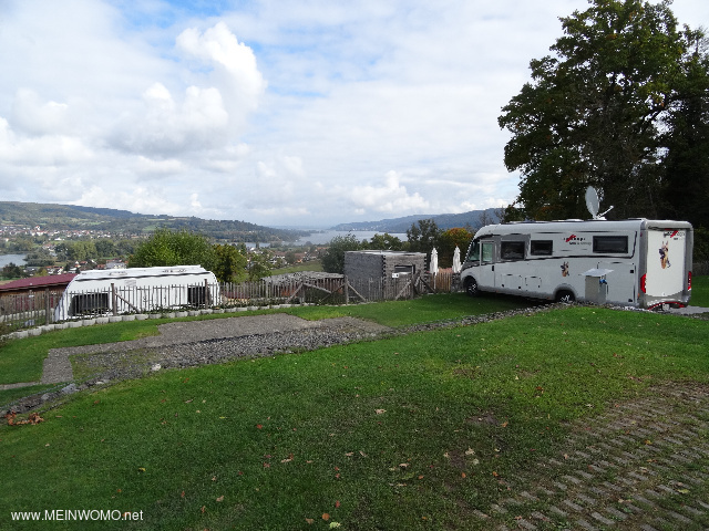 Emplacements touristiques avec vue sur lUntersee (Lac de Constance)