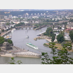 Blick auf Koblenz von der Burg, Festung Ehrenbreitstein 1, 56077 Koblenz, Deutschland