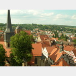 Ausblick vom Turm auf die Stadt Schlitz 