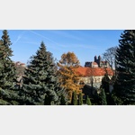 11/16 Quedlinburg: Blick vom Wiperti-Friedhof auf den Mnzenber, St. Wiperti Kirche und das Schloss