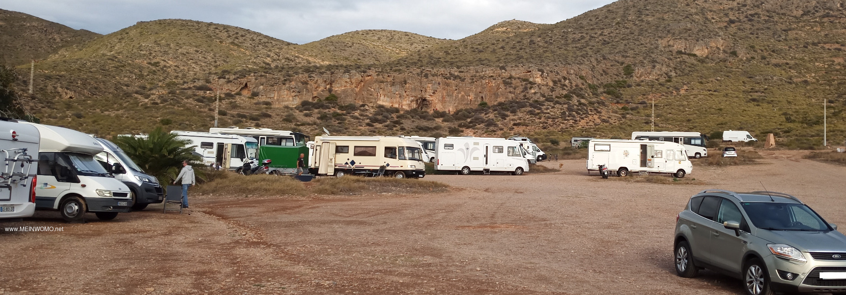 Parking camping-car Azohia en dcembre 2021
